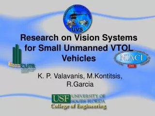 Research on Vision Systems for Small Unmanned VTOL Vehicles