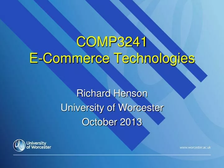 comp3241 e commerce technologies
