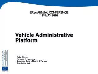 EReg ANNUAL CONFERENCE 11 th MAY 2010