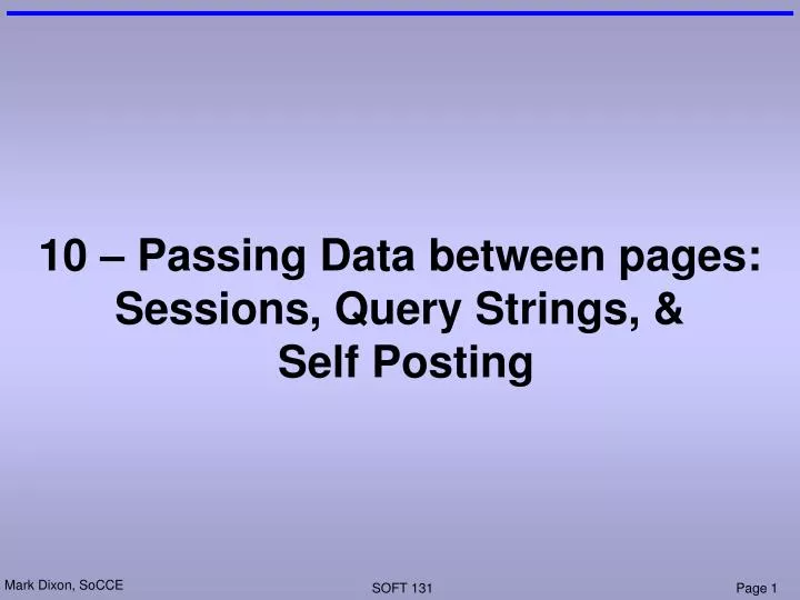 10 passing data between pages sessions query strings self posting