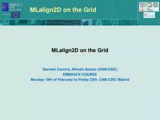 MLalign2D on the Grid