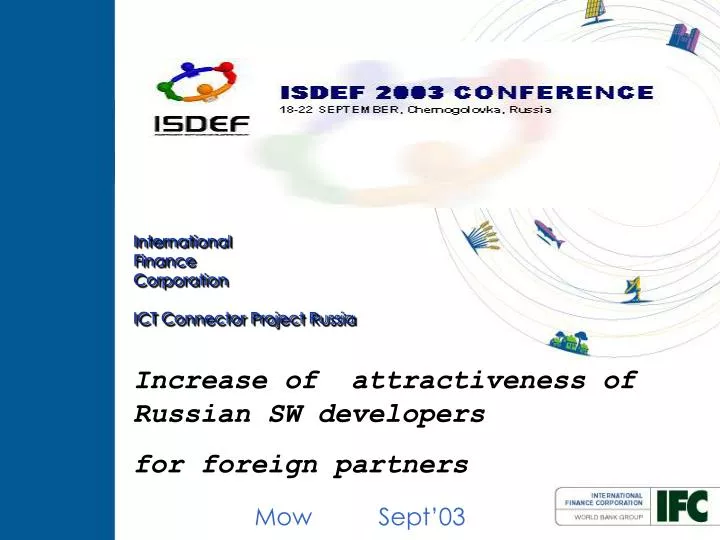 international finance corporation ict connector project russia
