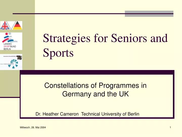 strategies for seniors and sports