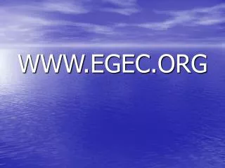 WWW.EGEC.ORG