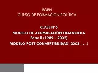 egen curso de formaci n pol tica