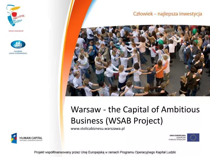 warsaw the capital of ambitious business wsab project www stolicabiznesu warszawa pl