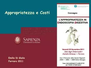 appropriatezza e costi