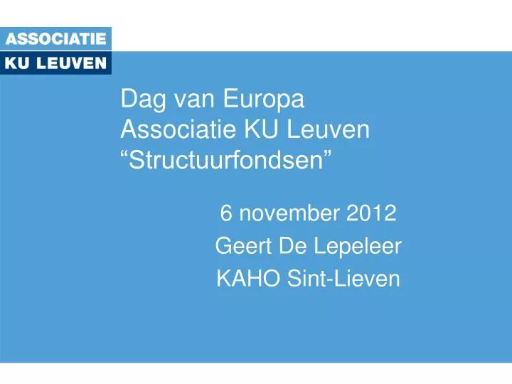 dag van europa associatie ku leuven structuurfondsen