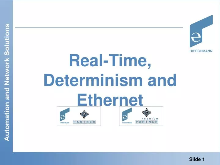 real time determinism and ethernet