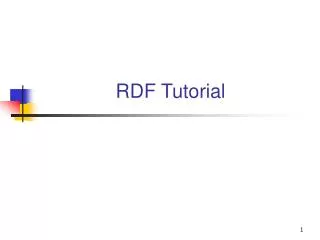 RDF Tutorial