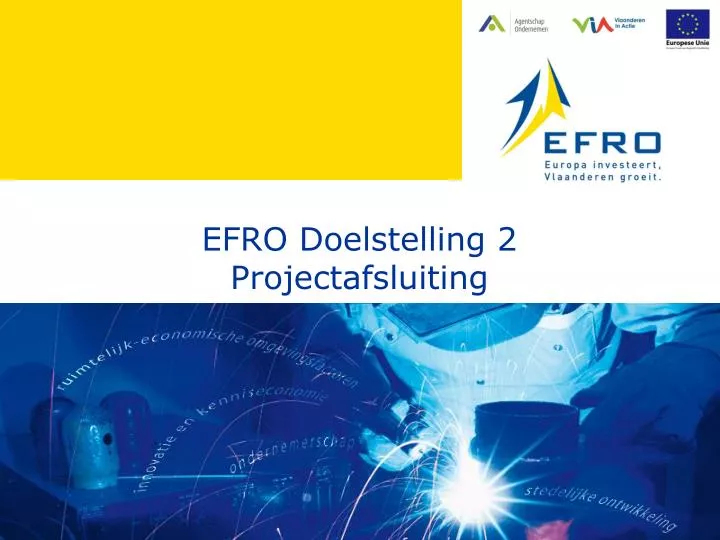 efro doelstelling 2 projectafsluiting