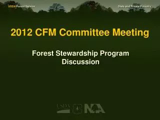 2012 CFM Committee Meeting