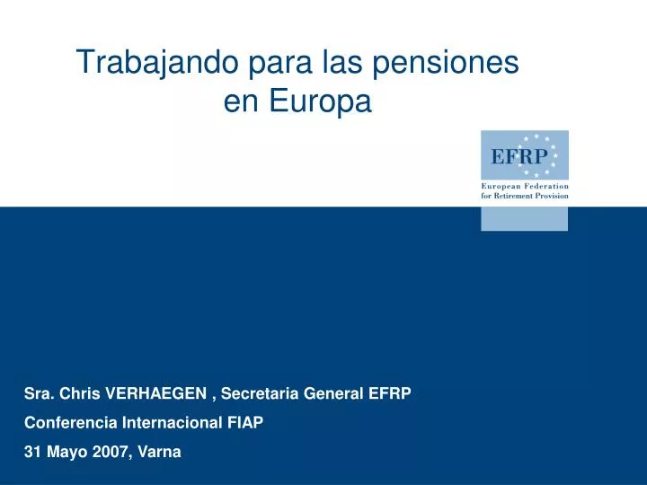 trabajando para las pensiones en europa