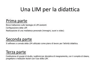 una lim per la didattica