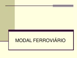 modal ferrovi rio