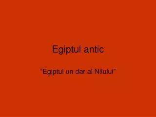 egiptul antic