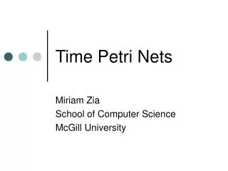 Time Petri Nets