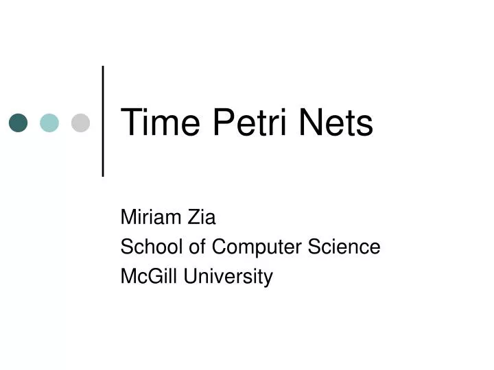 time petri nets