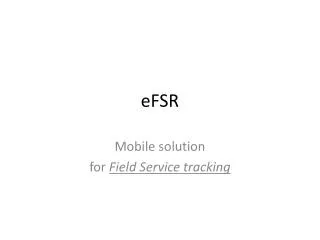 eFSR