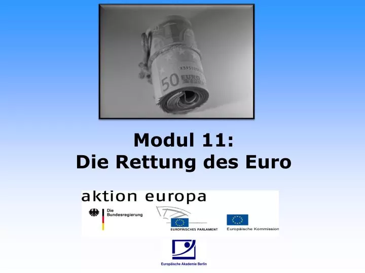 modul 11 die rettung des euro