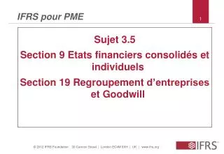 ifrs pour pme