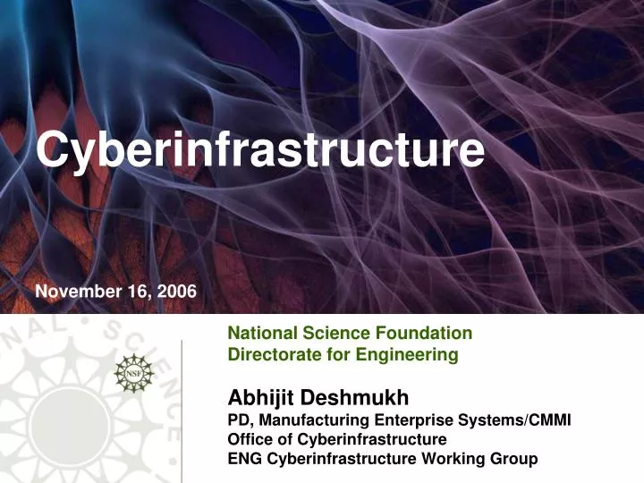 cyberinfrastructure november 16 2006
