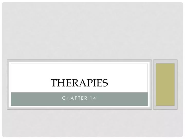 therapies