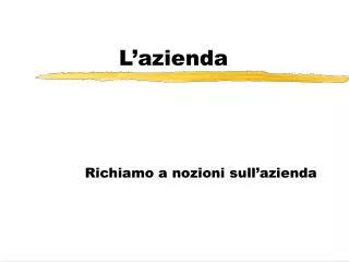 l azienda