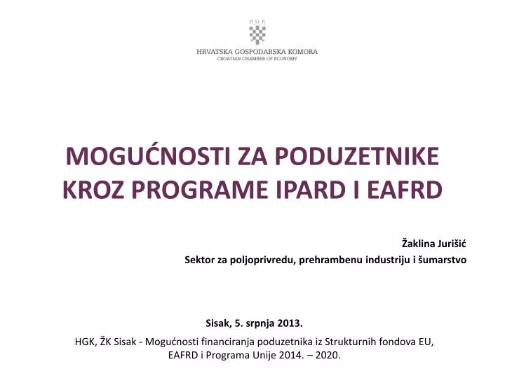 mogu nosti za poduzetnike kroz programe ipard i eafrd