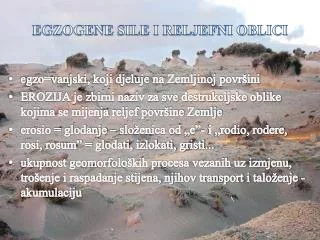 egzogene sile i reljefni oblici