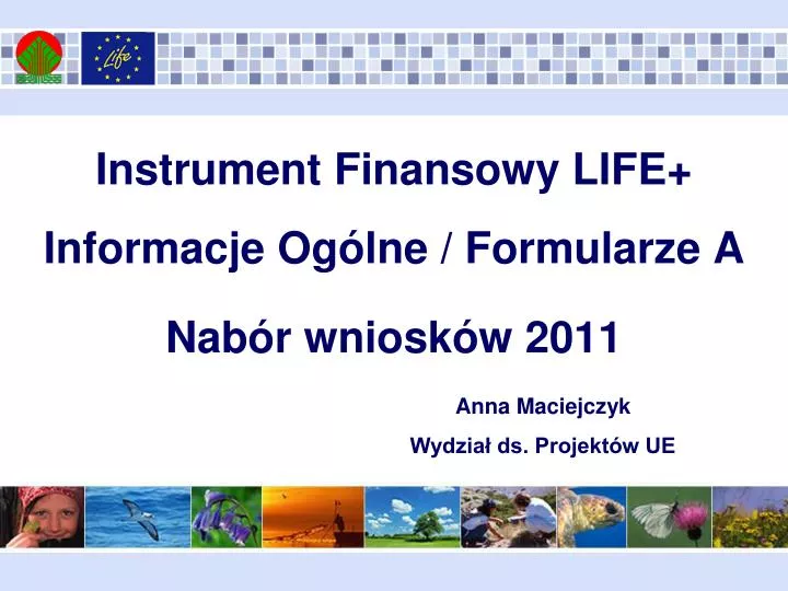 instrument finansowy life informacje og lne formularze a nab r wniosk w 2011