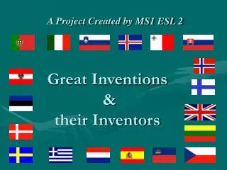 Great Inventions &amp; their Inventors