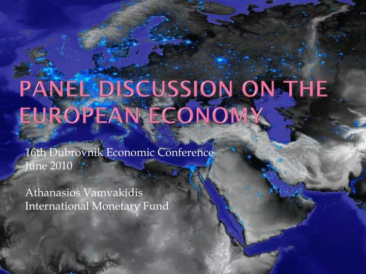 panel discussion on the european economy
