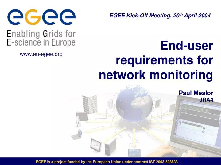 end user requirements for network monitoring paul mealor jra4