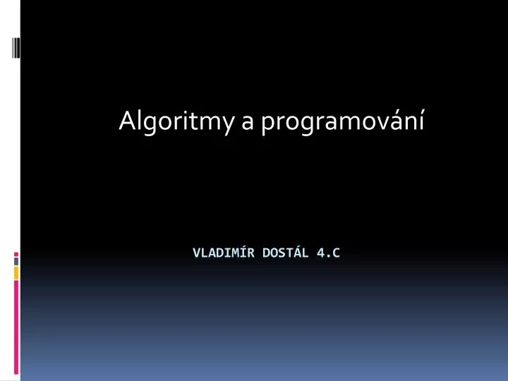 algoritmy a programov n