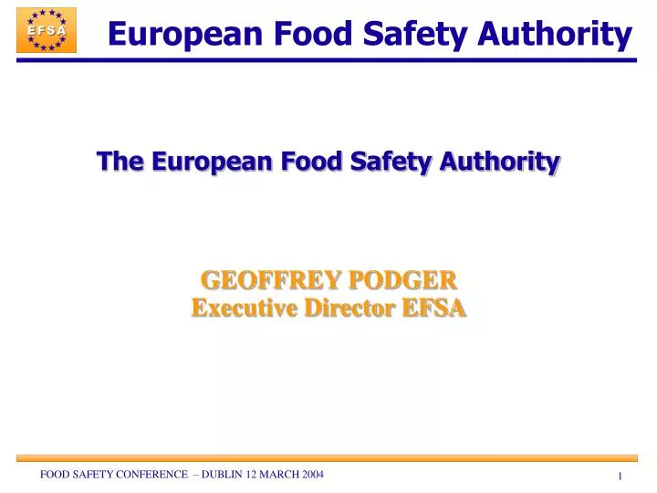 the european food safety authority