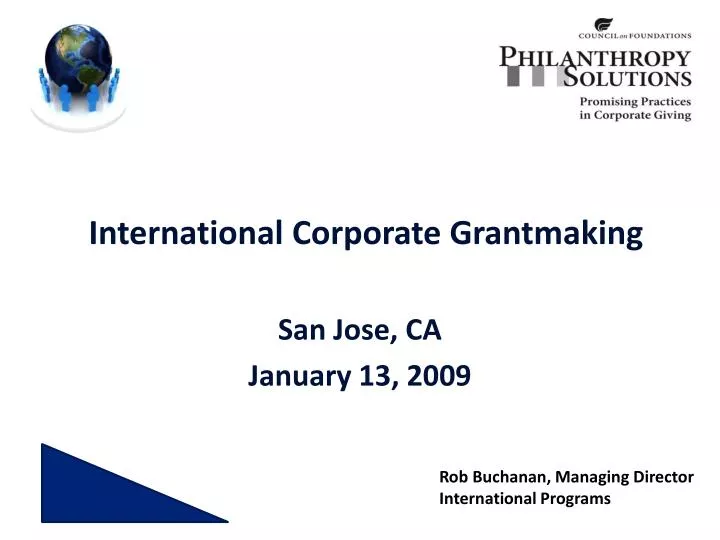 international corporate grantmaking