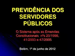 previd ncia dos servidores p blicos