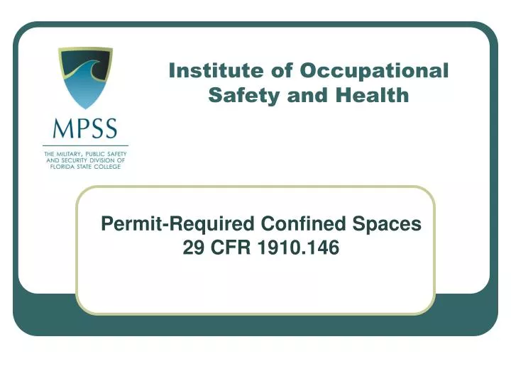 institute of occupational safety and health
