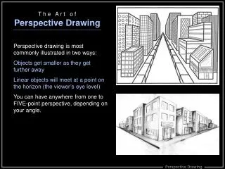 T h e A r t o f Perspective Drawing