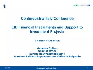 EIB Group :