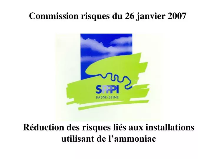 r duction des risques li s aux installations utilisant de l ammoniac