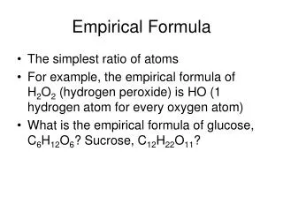 Empirical Formula