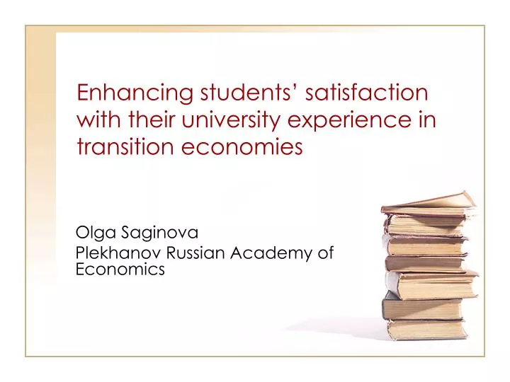 enhancing students satisfaction with their university experience in transition economies