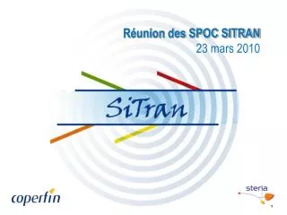 r union des spoc sitran 23 mars 2010