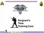 Sergeant’s Time Training.COM - slide 1