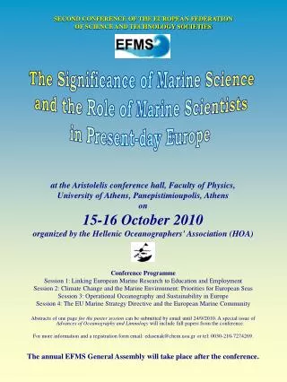 SECOND CONFERENCE OF THE EUROPEAN FEDERATION OF SCIENCE AND TECHNOLOGY SOCIETIES