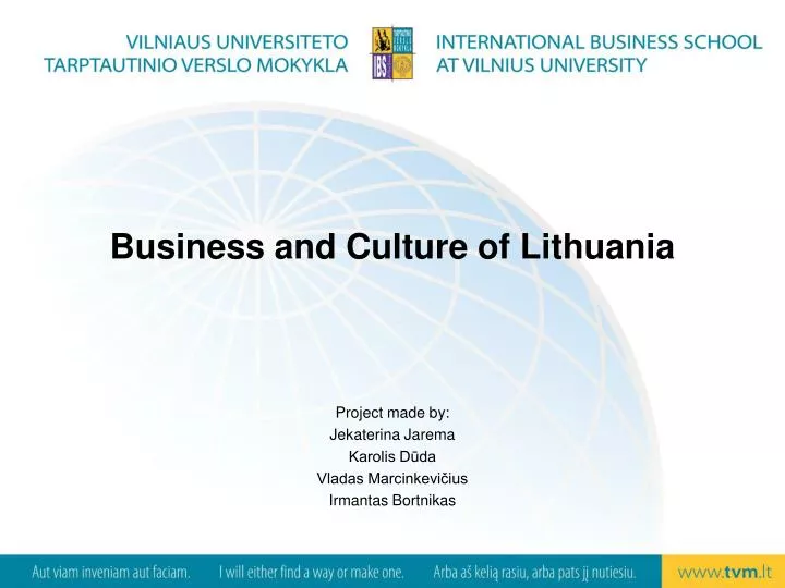 business and culture of lithuania