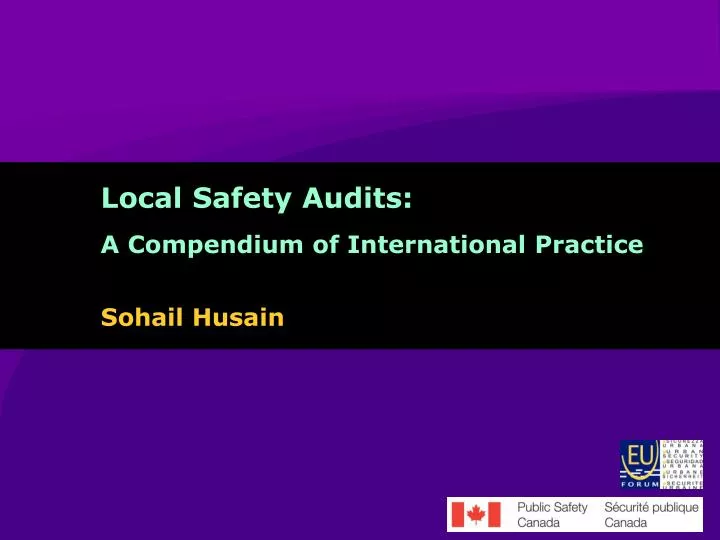 local safety audits a compendium of international practice
