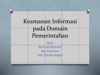 keamanan informasi pada domain pemerintahan